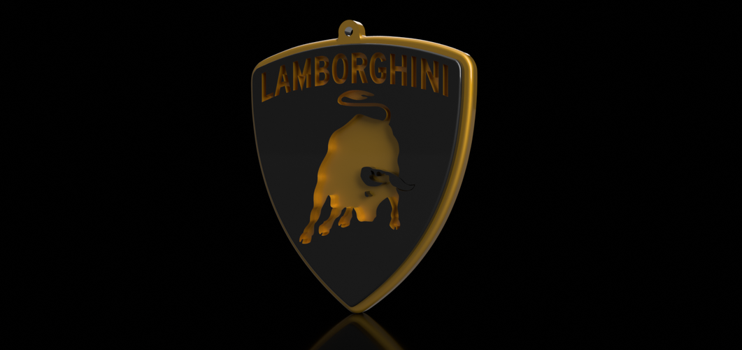 Lamborghini Keychain 3D Print 163050