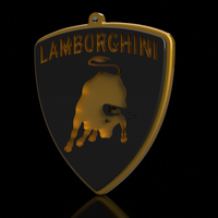 Small Lamborghini Keychain 3D Printing 163050