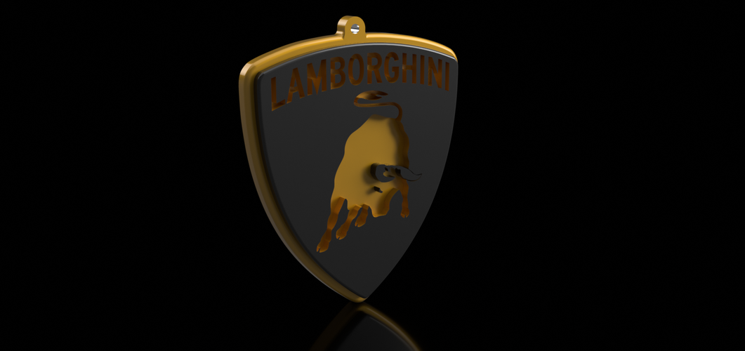 Lamborghini Keychain 3D Print 163052