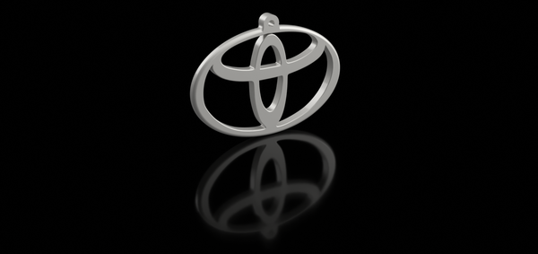 Medium Toyota Keychain 3D Printing 163180