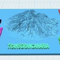 Small TransGranCanaria 2018, circuito mapa 3D 3D Printing 163208