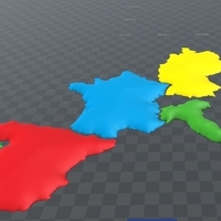 Mapa 3D, Paises Europa - Thumbnail 2