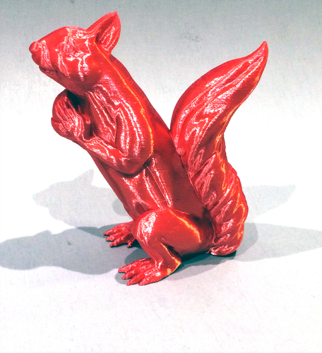 Squizzle! A No Supports Squirrel Sculpt  3D Print 163243