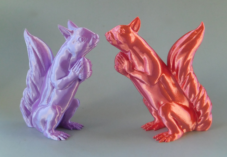 Squizzle! A No Supports Squirrel Sculpt  3D Print 163245