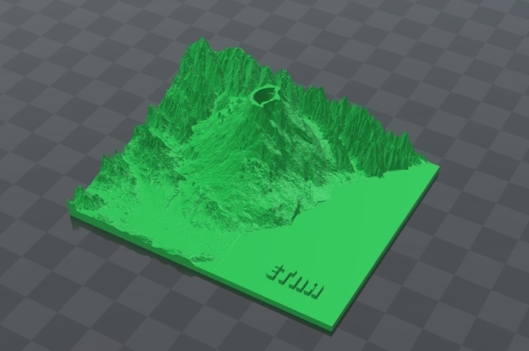 Volcan Etna Italia 3D Print 163253