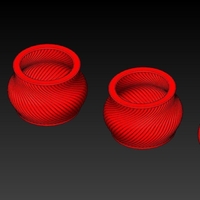 Small Vase #333 + #330 + #331 + #332 3D Printing 163332