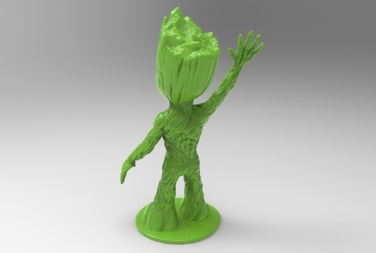 baby groot standing waving 3D Print 163344
