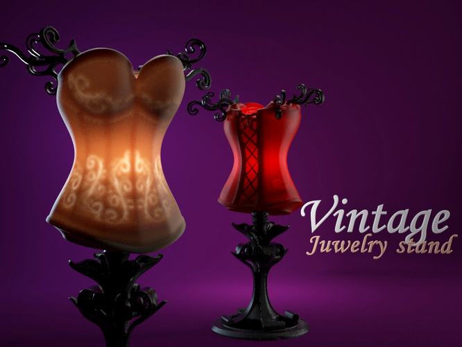 Vintage Jewelry stand 3D Print 16343
