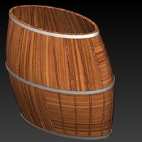 100mm Tall by 100mm Wide Oval Barrel - Thumbnail 2