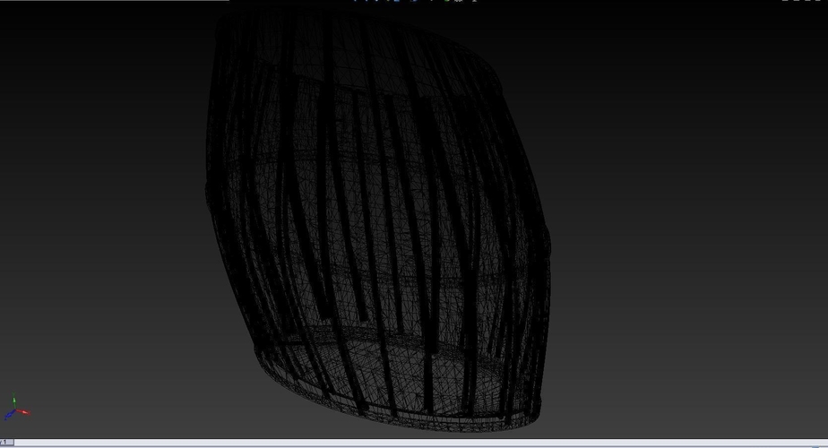 100mm Tall by 100mm Wide Oval Barrel 3D Print 163449