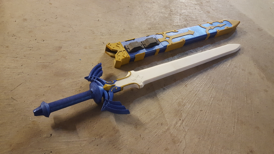 Glowing Master Sword [REMIX] 3D Print 163562