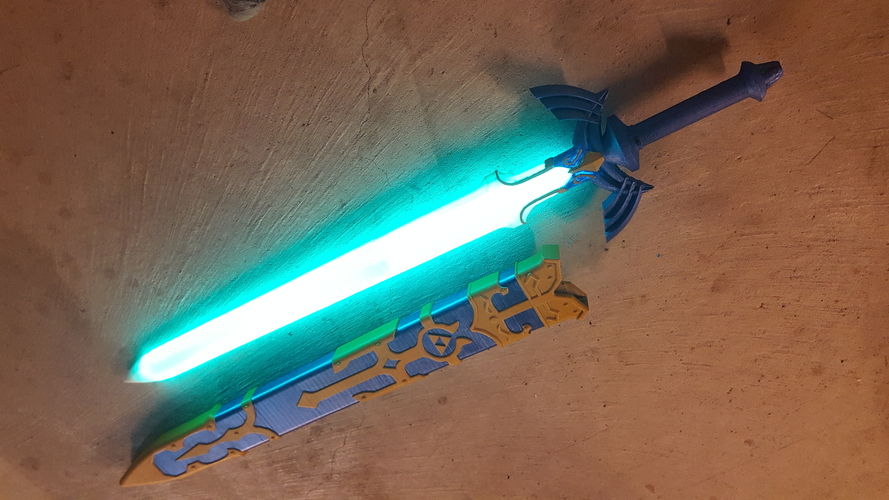 Glowing Master Sword [REMIX] 3D Print 163566