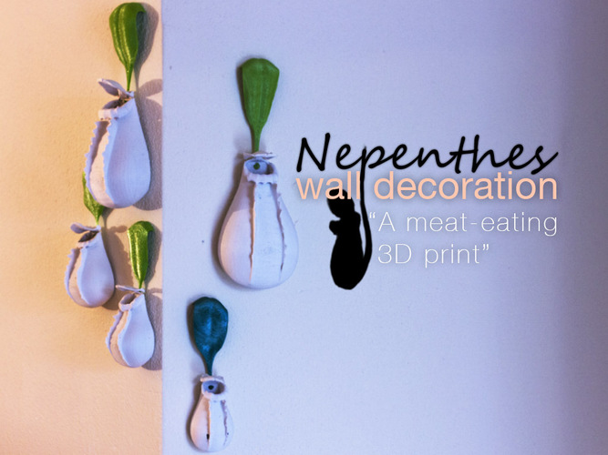 Nepenthes wall decoration 3D Print 16362