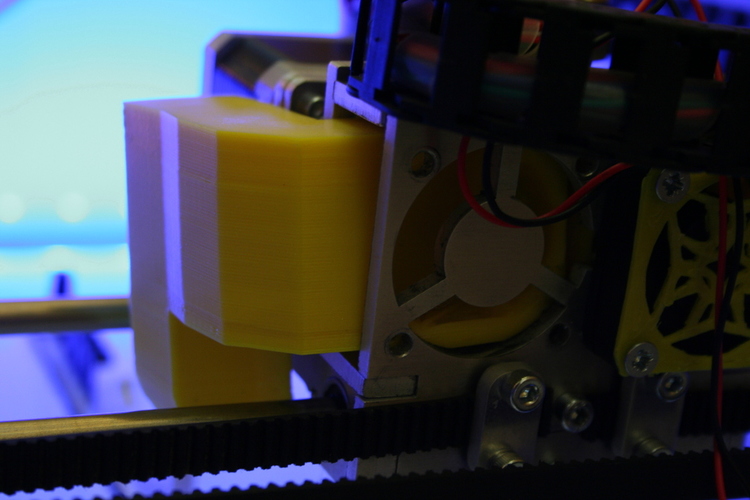 Leapfrog Creatr - Fan (re)mount 3D Print 16373