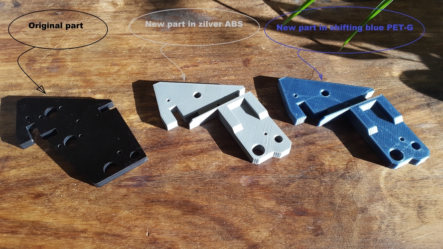 Left upper bracket for higher Z axis 3D Print 163737