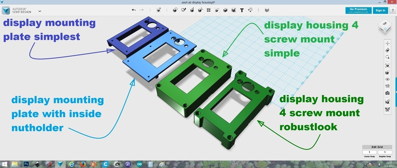 Anet A6 display housings