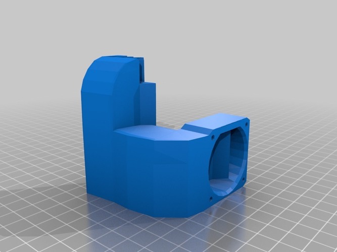 Leapfrog Creatr - Fan (re)mount 3D Print 16376