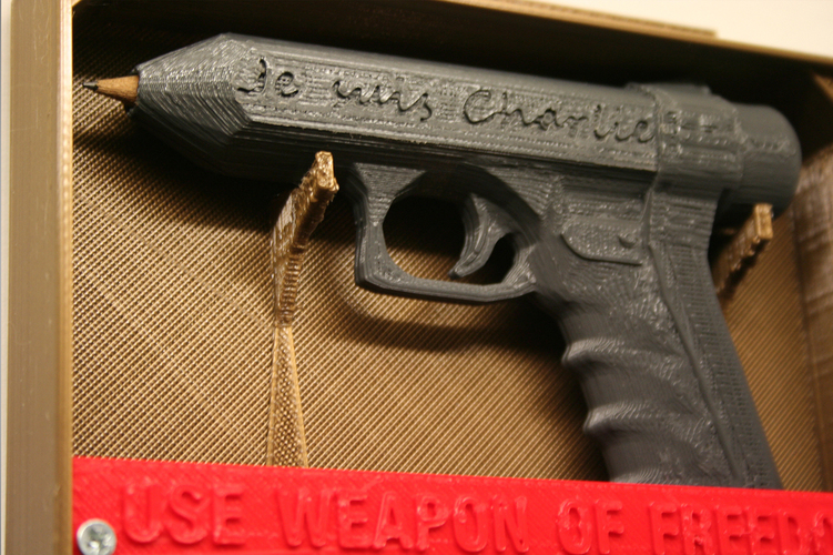 Weapon of Freedom: Je Suis Charlie 3D Print 16382