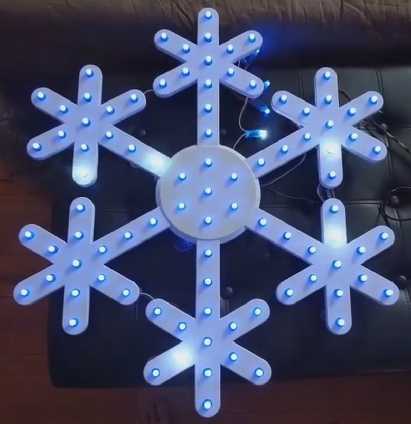 Snowflake to use with pixel LEDs