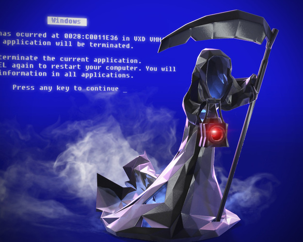 Digi-Reaper(blue screen of death) 3D Print 16421