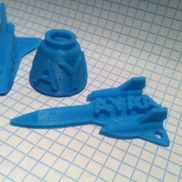 Small SR-71 Blackbird Keyring 3D Printing 164244
