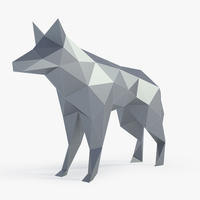 Low Poly Wolf - Thumbnail 3