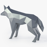 Low Poly Wolf - Thumbnail 4