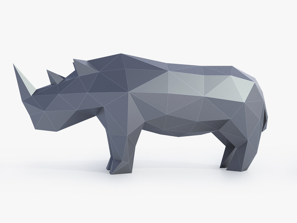 Low Poly Rhinoceros