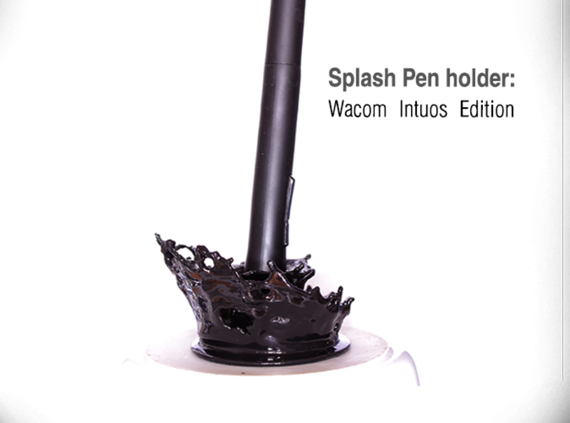 Splashing Pen holder; Wacom Intuos Edition