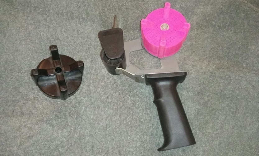 Tape Gun (dispenser) Reel Replacement 3D Print 164505