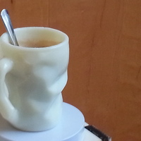 Small Crushed Coffee cup 3D Printing 16463