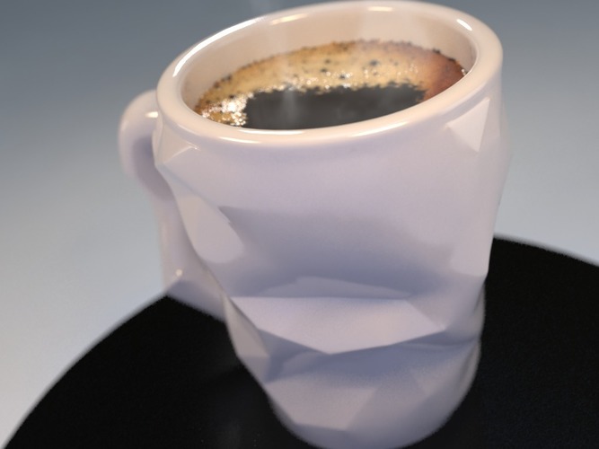 Crushed Coffee cup 3D Print 16466