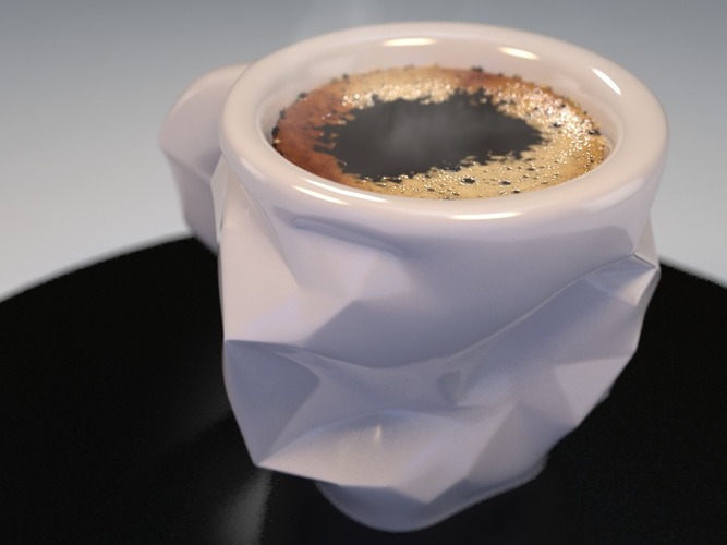 Crushed Espresso cup 3D Print 16470