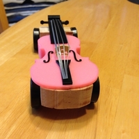 Pinewood Violin Car Remix with Bridge and Strings - Thumbnail 3