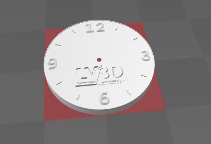 Horloge LV3d 200/200 3D Print 164886