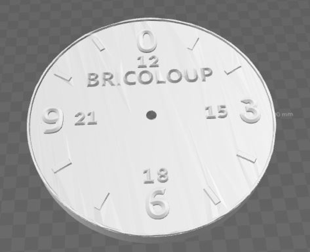 Horloge 24 h Bricoloup 3D Print 164892