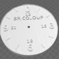 Small Horloge 24 h Bricoloup 3D Printing 164892