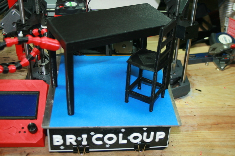 Table et chaise de poupée  3D Print 164908