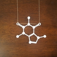Caffeine Molecule Pendant - Thumbnail 2