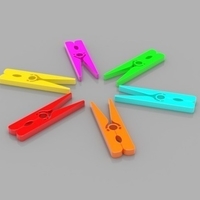 Small Clothespins - No Spring Required 3D Printing 165135
