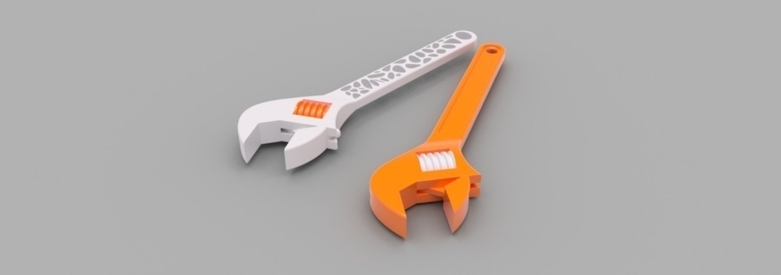 Crescent Wrench Pair 3D Print 165160