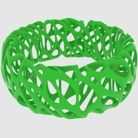 Small Voronoi Bracelet 2 3D Printing 165203