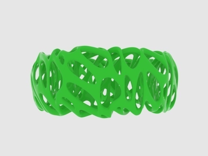 Voronoi Bracelet 2 3D Print 165204