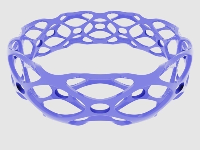 Subdivision Bangle Bracelet 3D Print 165208