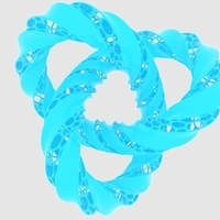 Twisted Trefoil Knot - Thumbnail 1
