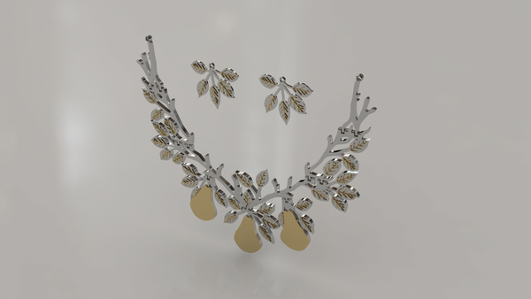 Pear Jewelry Set (easy to print)