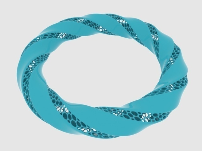 Twisted Torus Bracelet 3D Print 165223