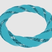 Small Twisted Torus Bracelet 3D Printing 165223