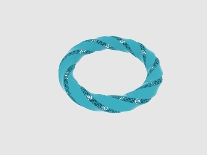 Twisted Torus Bracelet 3D Print 165225