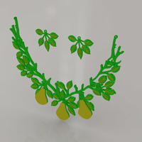 Pear Jewelry Set (easy to print) - Thumbnail 4